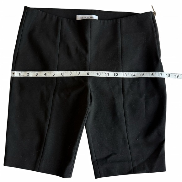 Elizabeth and James Bermuda Shorts Black Dressy Tailored Size 6 sleek design. - Picture 5 of 9